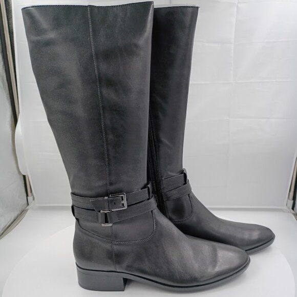 Naturalizer, Reid, Black Tall Boot, Women's Size 9 - Picture 1 of 7
